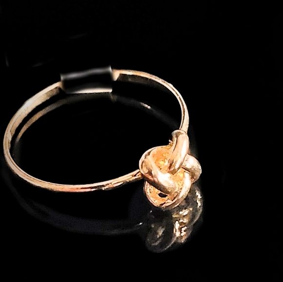 Gold Plated Knot Ring - Picture 1 of 2